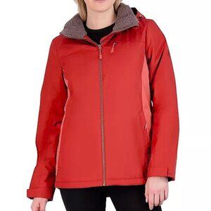 ZeroXposur Autumn Red Blair Softshell Hooded Insulated Jacket SZ XL